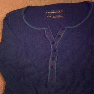 Aeropostale blue long sleeve shirt
